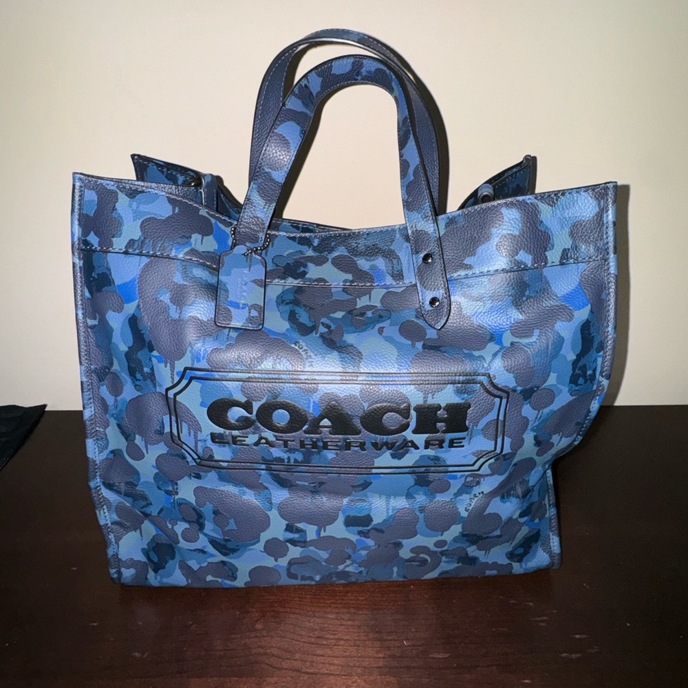 Blue Coach Tote